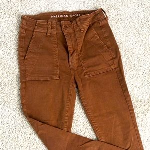 American Eagle high rise skinny jeggings “carhart” color